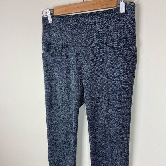 Athleta Herringbone Metro Legging Tight Yoga Fitness Pant - Gray - Picture 3 of 8